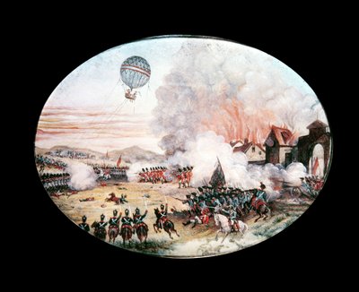 El globo de observación francés 